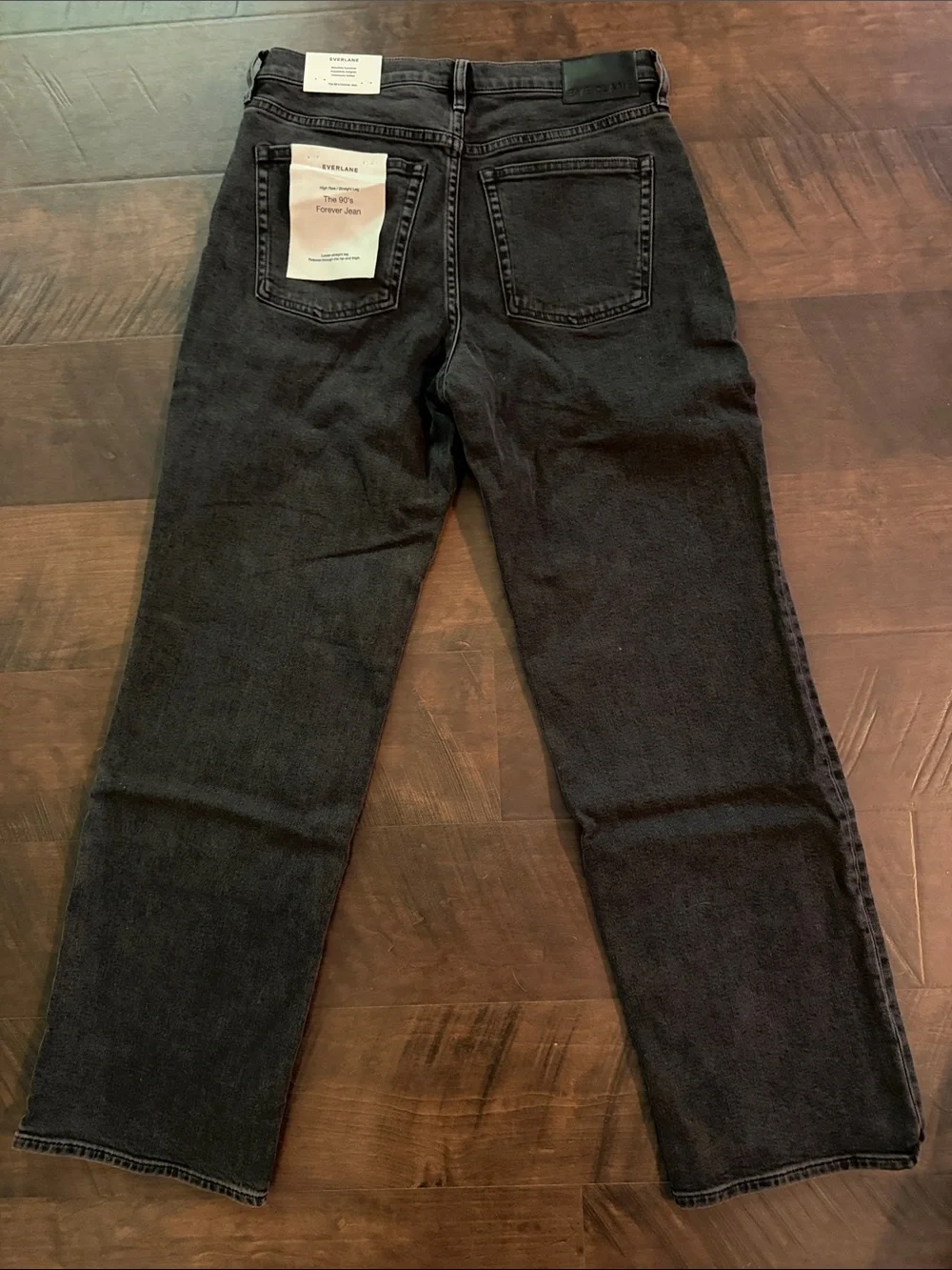 Everlane The ’90s Forever Jean Black High Rise Straight Leg 27 NWT - Picture 4 of 13